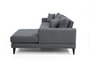 Atelier Del Sofa Sofá Cama Esquinero Derecho Nordic Corner L3+Chl Gris Oscuro 303x160 cm